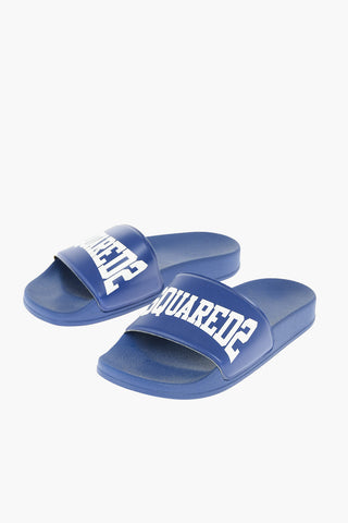 rubber slides with logo print