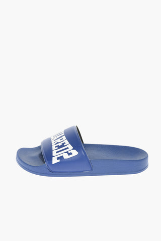 rubber slides with logo print