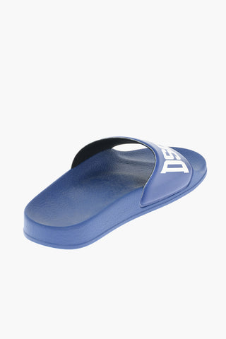 rubber slides with logo print