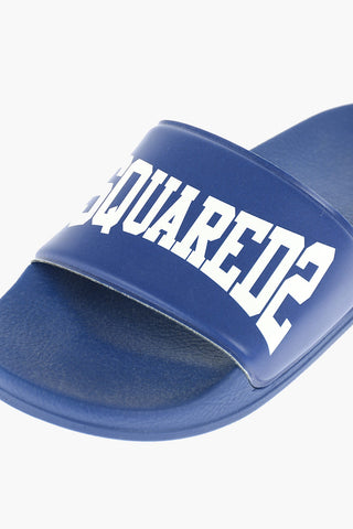 rubber slides with logo print