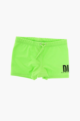 costume da bagno boxer MOKY a tinta unita stretch
