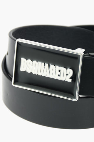35mm solid color leather belt