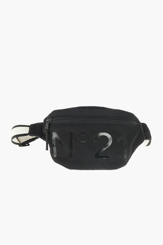 marsupio in nylon con stampa logo