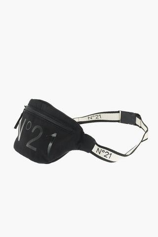 marsupio in nylon con stampa logo