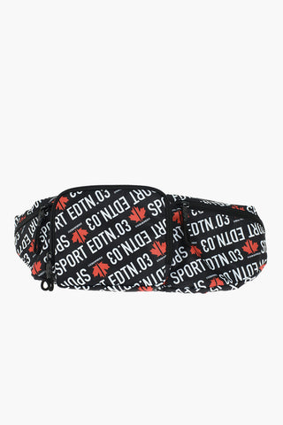 all over logo bum bag with maxi pocket on the front