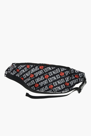 all over logo bum bag with maxi pocket on the front