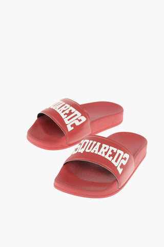 rubber sliders with logo print