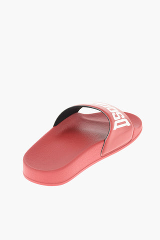 rubber sliders with logo print