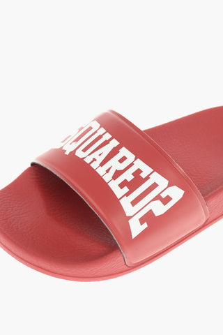 rubber sliders with logo print