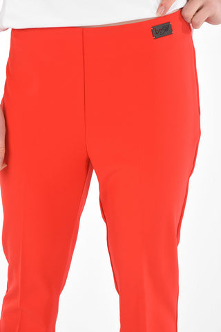 BE B Side Zipped Cropped Fit Flared Pants