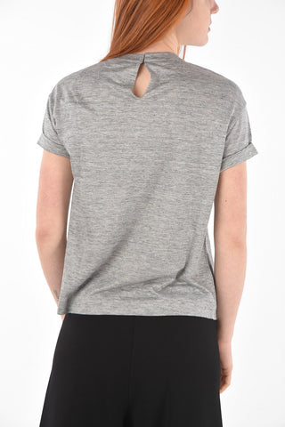 T-shirt NEW BEGINNING in Lino e Seta