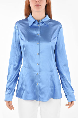 Camicia Skinny Fit in Seta