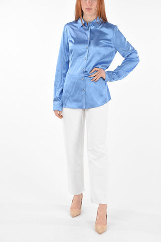 Camicia Skinny Fit in Seta