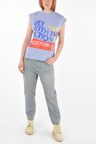 CORITA KENT Printed Cotton Tank Top