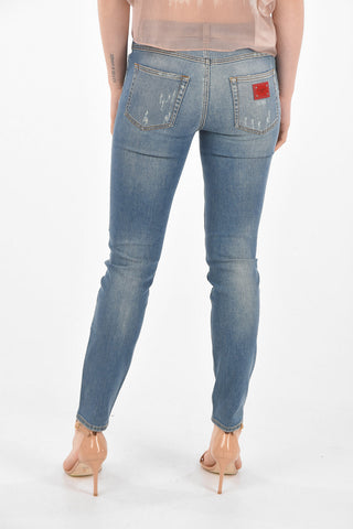 PRETTY 5 Pocket Distressed Denims