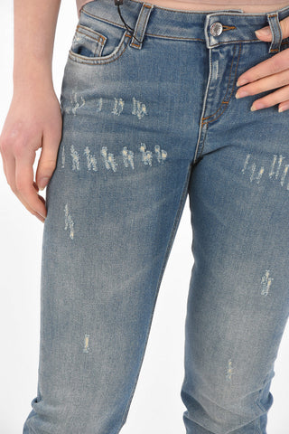 PRETTY 5 Pocket Distressed Denims
