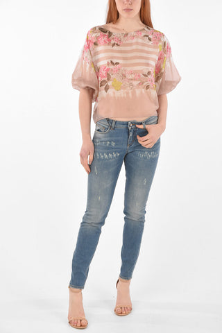 PRETTY 5 Pocket Distressed Denims