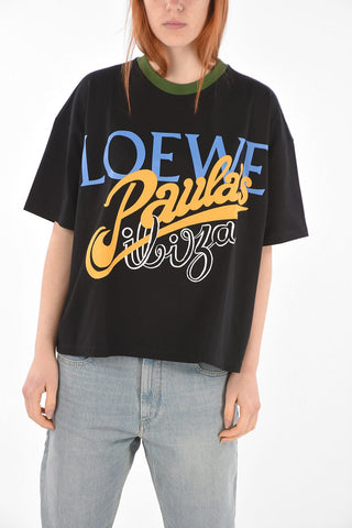 PAULA'S IBIZA Crew Neck Printed Embroidered T-Shirt