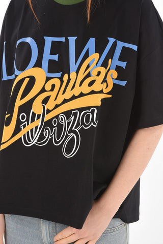 PAULA'S IBIZA Crew Neck Printed Embroidered T-Shirt