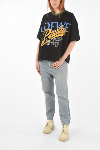 PAULA'S IBIZA Crew Neck Printed Embroidered T-Shirt