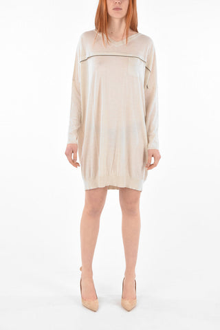 Cashmere Knit Dress with Jewel Detail