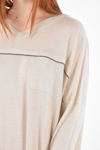 Cashmere Knit Dress with Jewel Detail