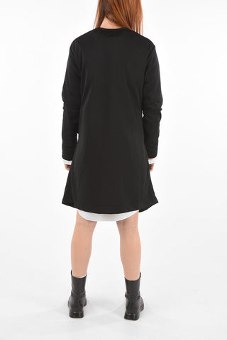 Long-sleeved Cut-out Detail Oversized T-Shirt