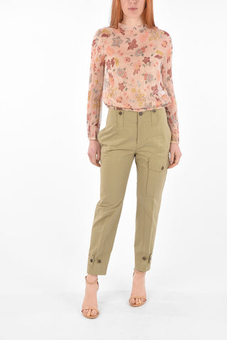 Stretch Cotton Cargo Pants