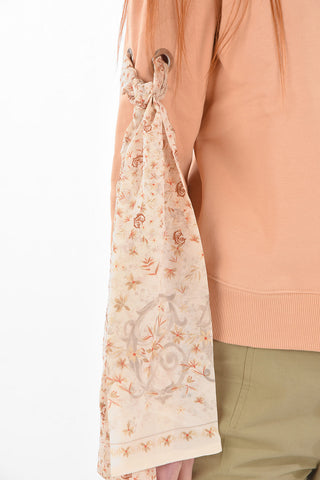 Felpa Girocollo BOW DETAIL in Cotone