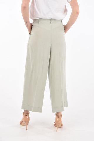 Double Pleat Wide Pants
