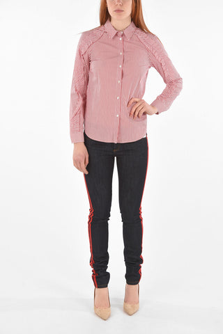 Camicia a Righe Awning con Volant