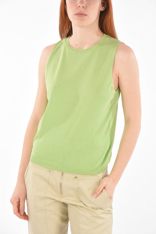 Set Top e Cardigan Tie Neck con Dettaglio in Tulle