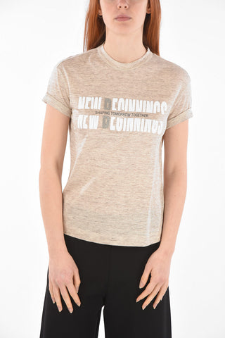 T-shirt NEW BEGINNING in Lino e Seta