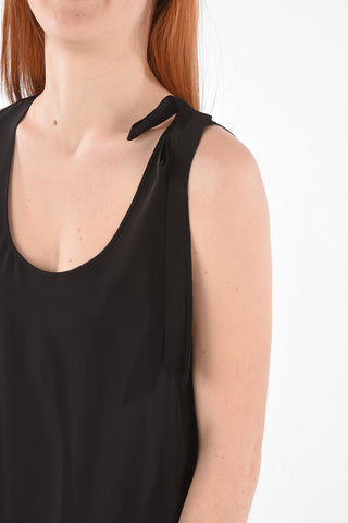 Side Split Silk Top