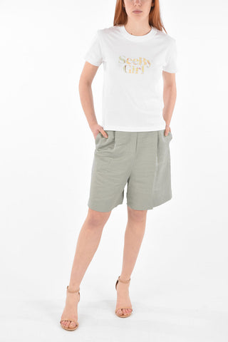 SEE BY Crew Neck GIRL Cotton T-Shirt
