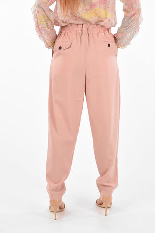 Pantaloni in Lana Vergine a 2 Pinces
