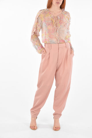 Pantaloni in Lana Vergine a 2 Pinces