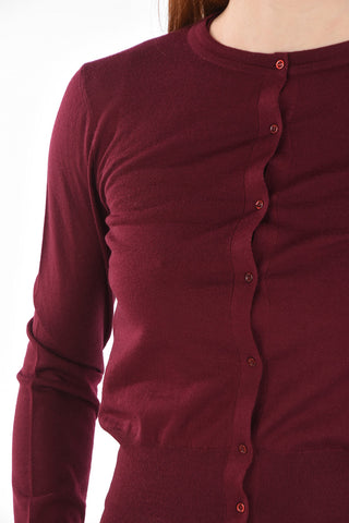 Cardigan CERISE in Lana con Top