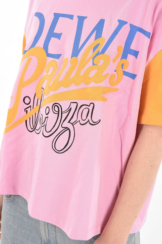 PAULA'S IBIZA Crew Neck Printed Embroidered T-Shirt