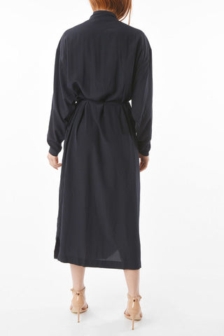 Silk Wrap Maxi Overcoat