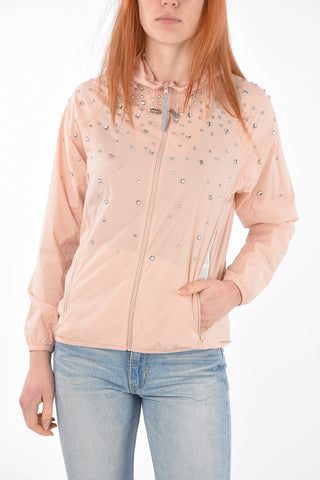Swarowski Nylon Hooded Windbreaker