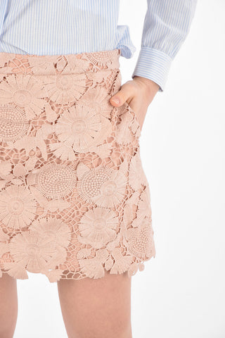 Gonna-pantaloni Macramè con Zip Posteriore