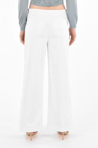 Patch Pocket Cotton Palazzo Pants