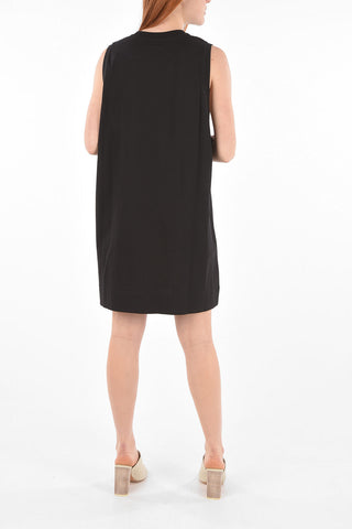 Minidress Smanicato in Cotone