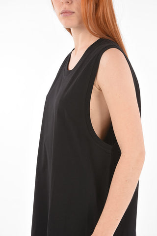 Minidress Smanicato in Cotone