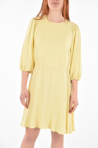 Puffed Sleeve Flared Dress