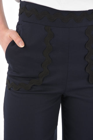 4 Pocket Side Zipped Cropped Pants
