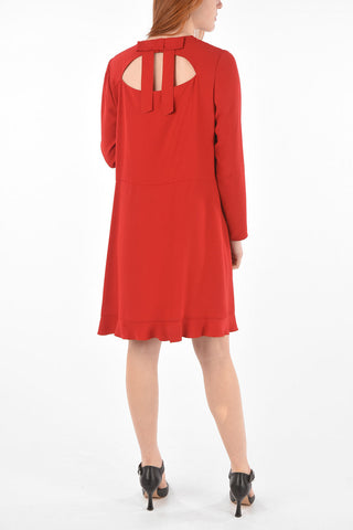 Cut-out Detail Flared Dress