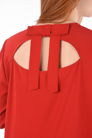 Cut-out Detail Flared Dress