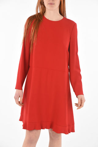 Cut-out Detail Flared Dress